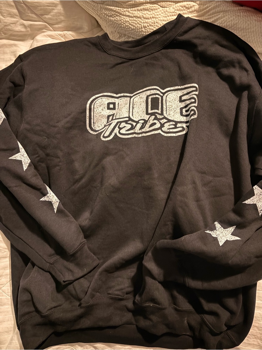 Women’s ACE Cheer Black Graphic Crewneck Sweatshirt